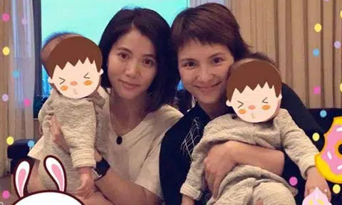 So cute! Anita Yuen visits celeb pal Angelica Lee's twins in KL