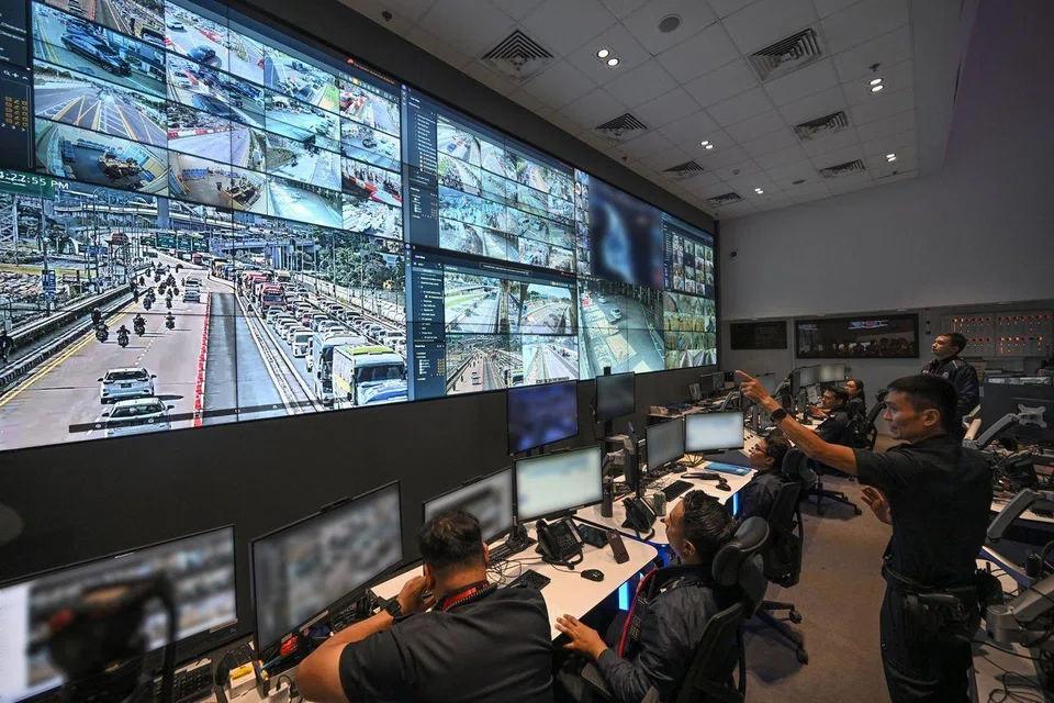 The command centre at Woodlands Checkpoint on May 30.