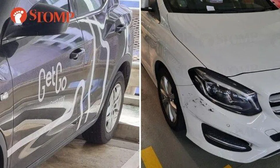 The Stomper shared photos of the damage to the two vehicles.