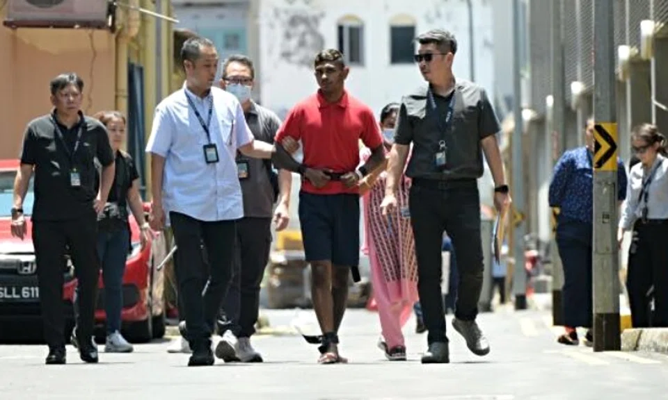 Muhammad Sajid Saleem was charged with murdering Mr Dhinessh Vasie near Kim San Leng Eating House coffee shop in Verdun Road, near Kitchener Road, on Sept 22. Photo: The Straits Times