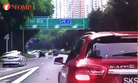 Merc driver abruptly swerves into motorist's lane, then jams on brakes before driving off