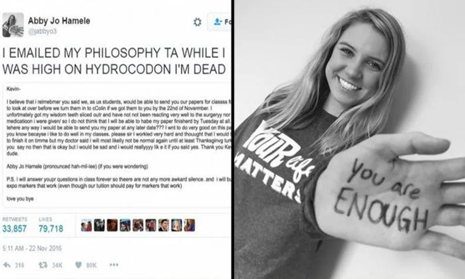 Teen high on wisdom tooth meds sends a hilarious email to her teacher