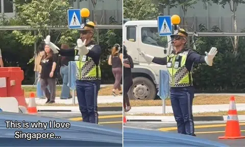 Dancing traffic controller delights road users again with dramatic gestures: 'This is why I love S'pore'