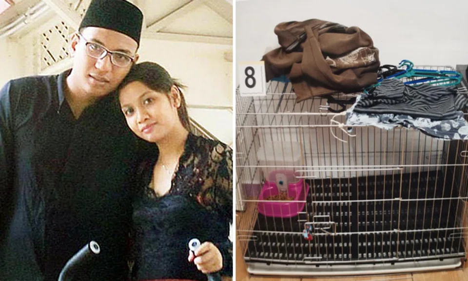 Azlin Arujunah and Ridzuan Mega Abdul Rahman splashed water from a hot water dispenser on their son on at least four occasions. Photos: Court documents, Facebook