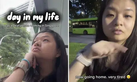 Deaf TikTok user's video on working life in Singapore touches hearts online