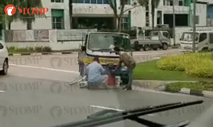 Female cyclist taken to hospital after accident with lorry along Sungei ...