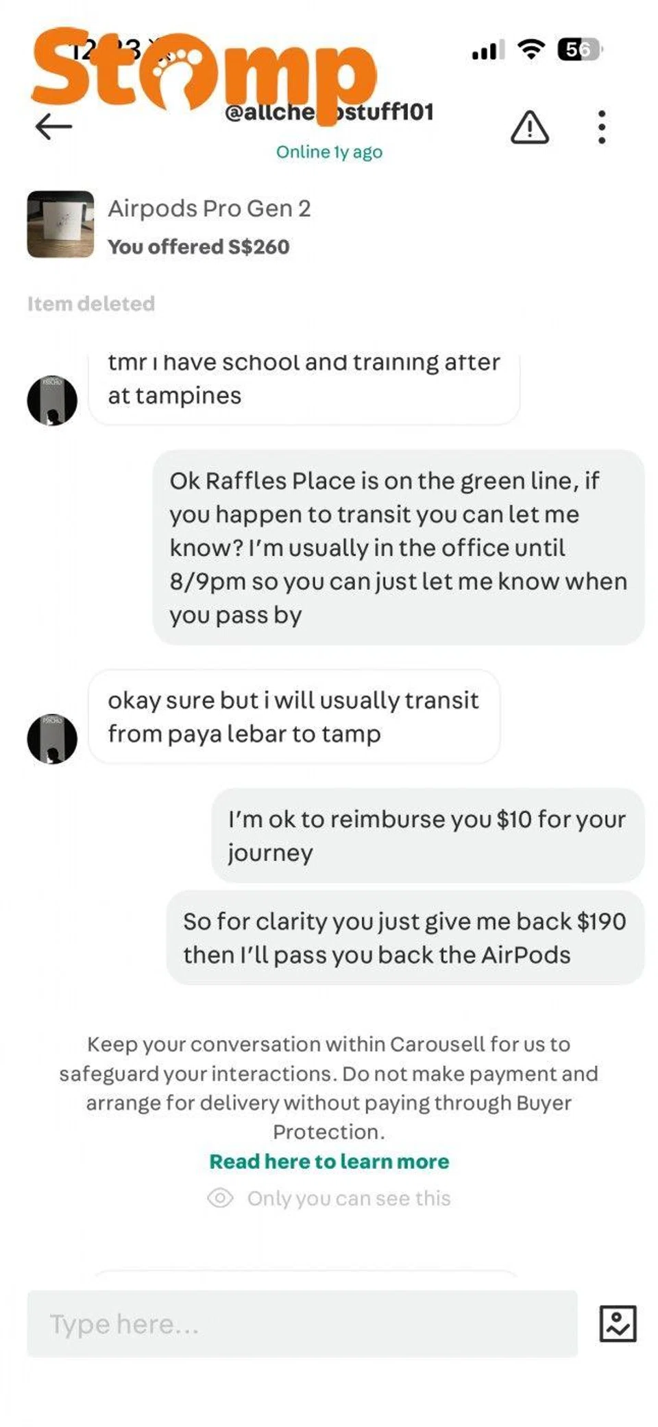 fake airpods carousell