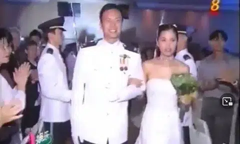 Actress Zoe Tay with her husband Philip Chionh at their wedding ceremony in 2001. PHOTO: ZOETAY10/INSTAGRAM