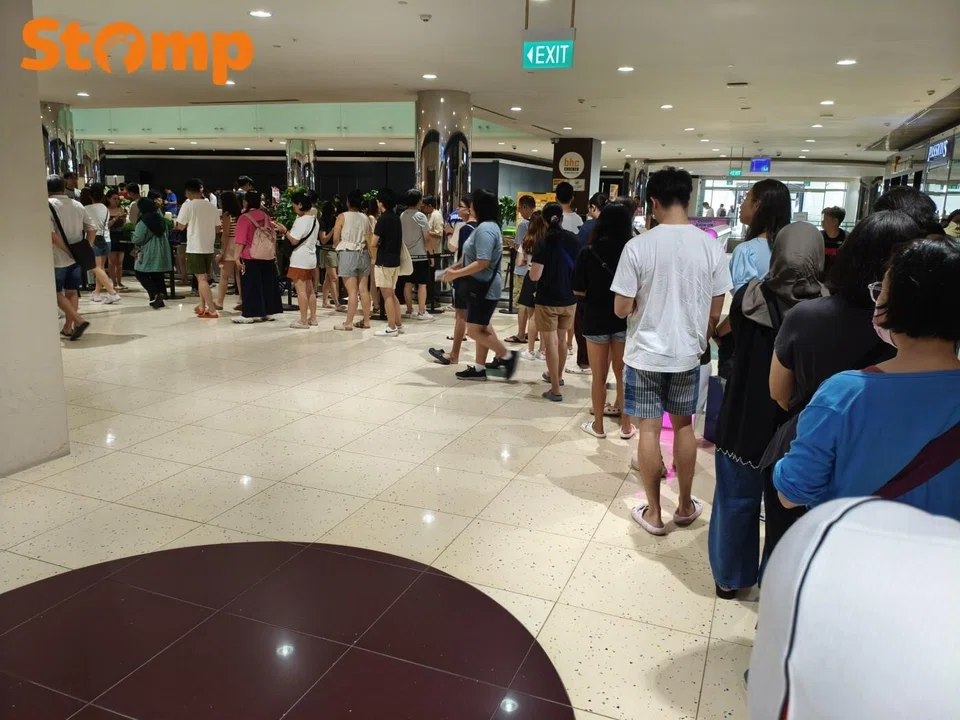 queue for NDP 2026 tickets at Marina Square