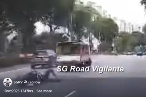 The accident occurred along the Tampines Expressway. 