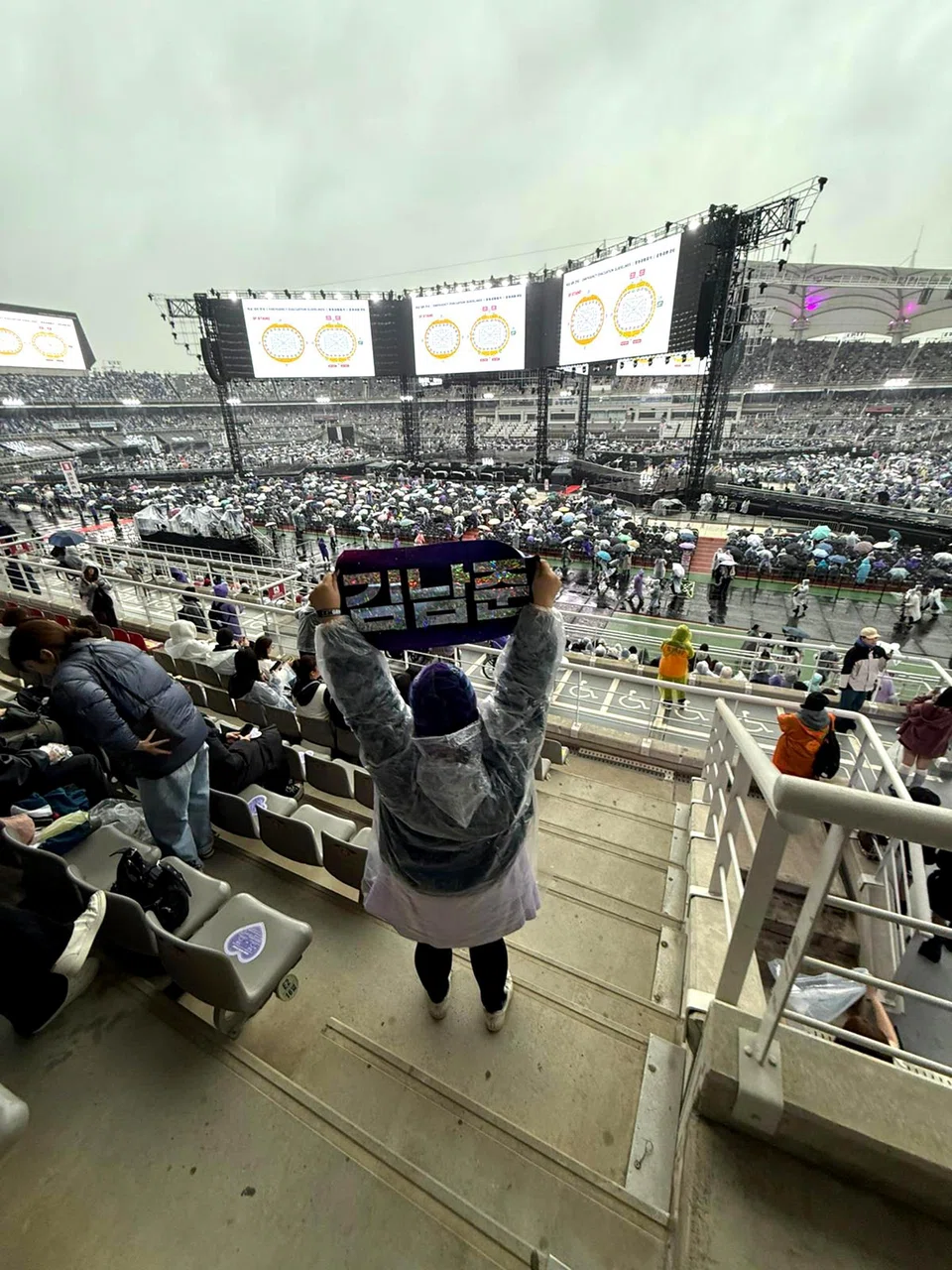 BTS fan Valerie Chan at the Arirang concert in Goyang, South Korea.