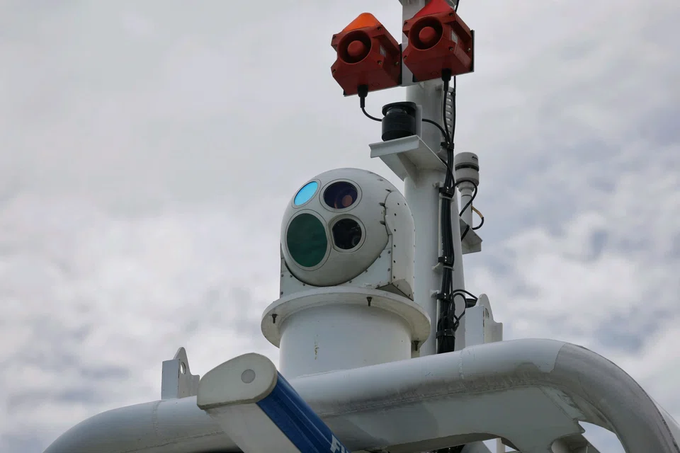 The Seaborne Electro Optics System allows officers to monitor and observe surrounding vessels in real time.