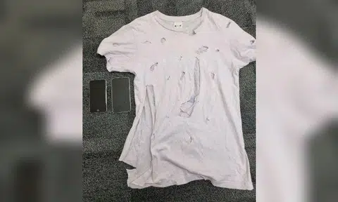 The video showed their daughter in torn clothing with her hands tied.