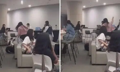 Police investigating after woman seen kicking another woman at SMU campus in viral video