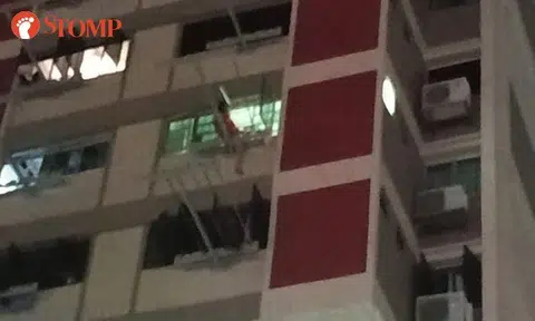 50-year-old woman arrested after seen sitting on window ledge at Waterloo HDB block