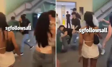 fight erupts outside zouk, over five men pile onto one