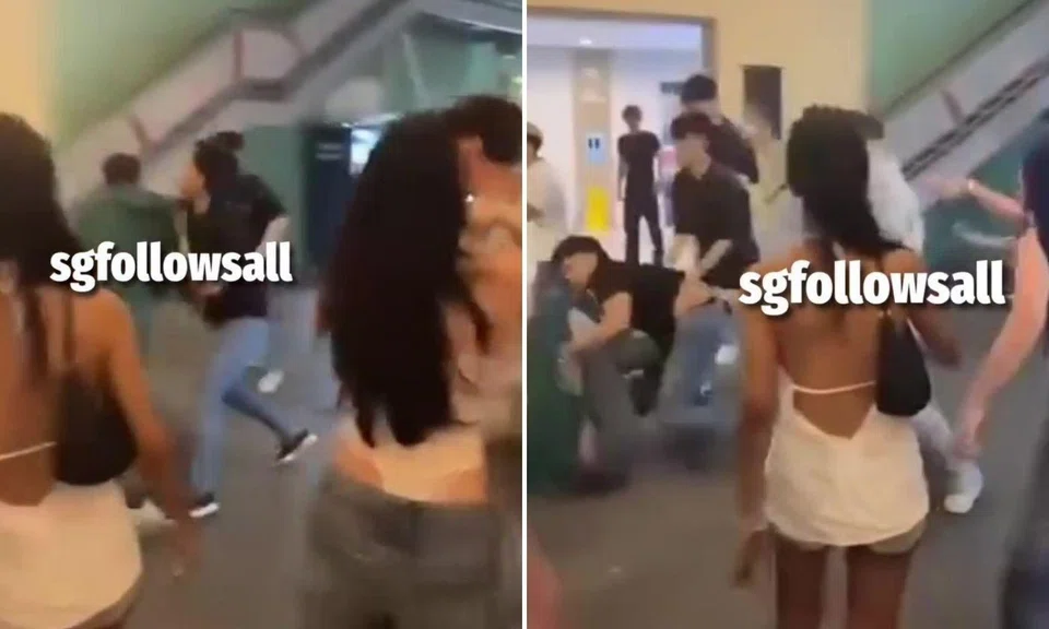 fight erupts outside zouk, over five men pile onto one