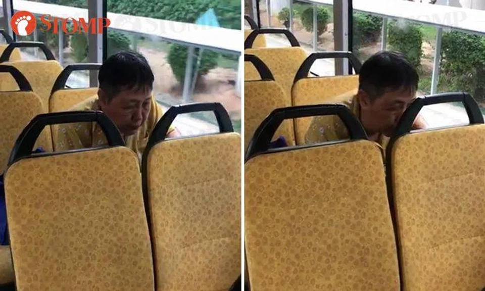 Video of auntie repeatedly spitting on bus seats will gross you out to the max