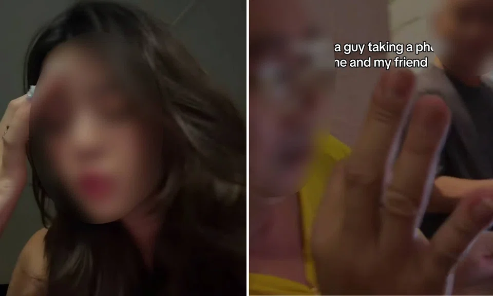 Woman confronts, stranger, taking photo