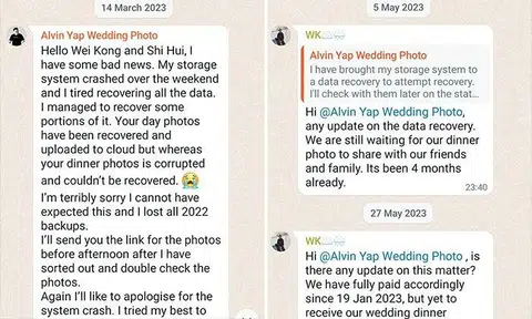 Couple heartbroken after photographer loses their wedding photos then goes MIA