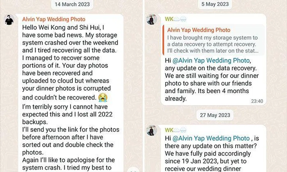 Couple heartbroken after photographer loses their wedding photos then goes MIA