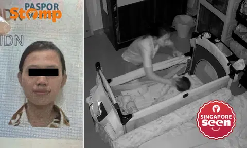 Indonesian maid caught on video treating baby roughly, slamming his head into cot