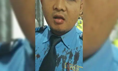 Jakarta airport security personnel allegedly beaten bloody by military officer over family's missed flight