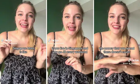 French Tiktoker explains 'Singapore math' with 5-cent plastic bags, taking public transport to Haidilao