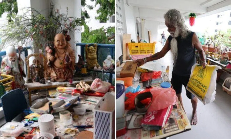 The more than 60 idols had been lining the common corridor for more than 25 years and nobody had any issue with it, claimed Mr Raja. Photos: Shin Min Daily News