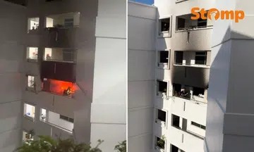A fire broke out in a flat at Block 763 Choa Chu Kang North 5 in the early hours of March 19. 