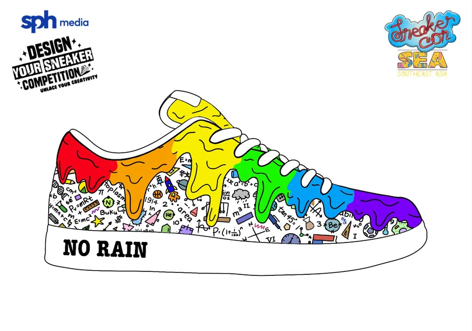 dlsneaker05 - Design 15 submitted by Sarah Gwee E-Xuan
Credit: Design Your Sneaker Competition