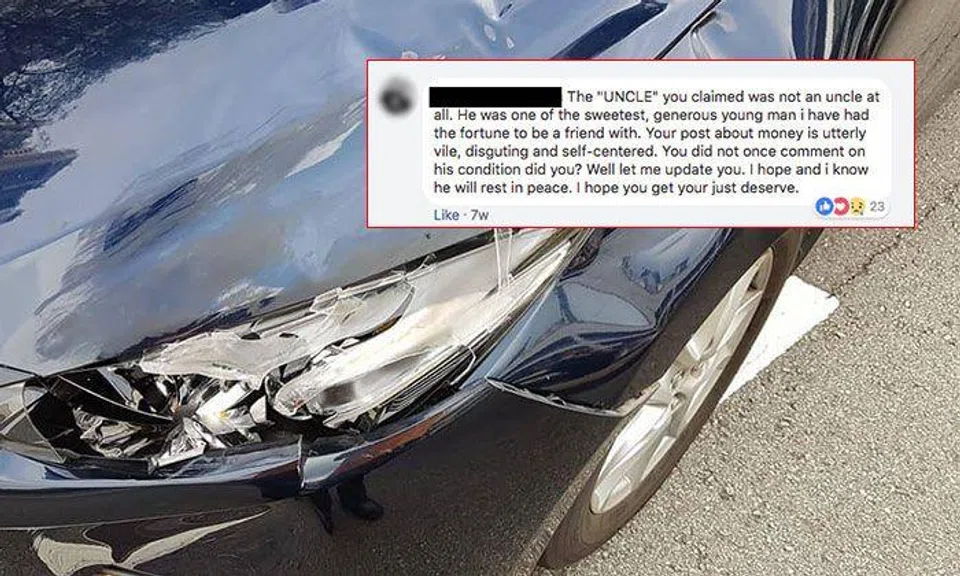 Cash-strapped private-hire driver who killed man in accident asks for advice online, gets blasted by netizens