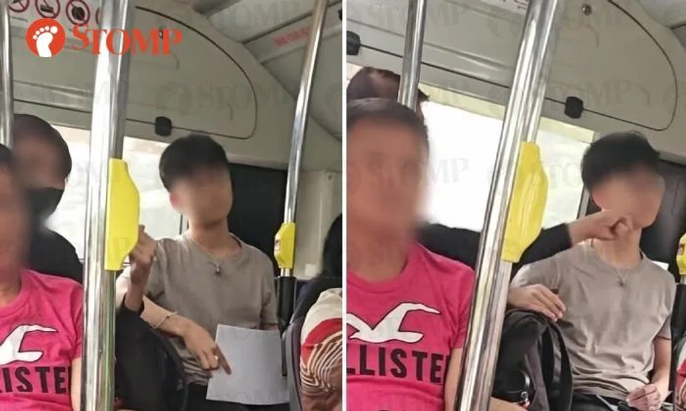 Uncle on bus yells vulgarities, hits face of teen