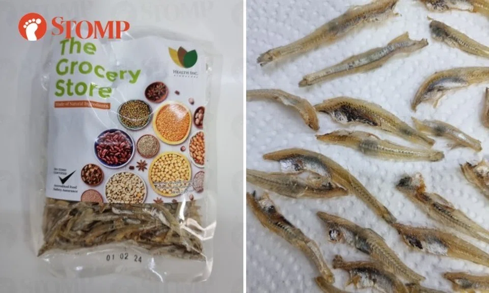 A woman bought ikan bilis from a FairPrice Finest outlet in Bedok Mall that turned out to be mouldy.