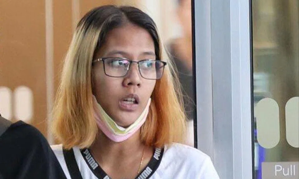 As part of her sentence, Siti Junaidah Azahar, 22, has to remain indoors from 10pm to 6am every day, and perform 60 hours of community service. PHOTO: SHIN MIN DAILY NEWS