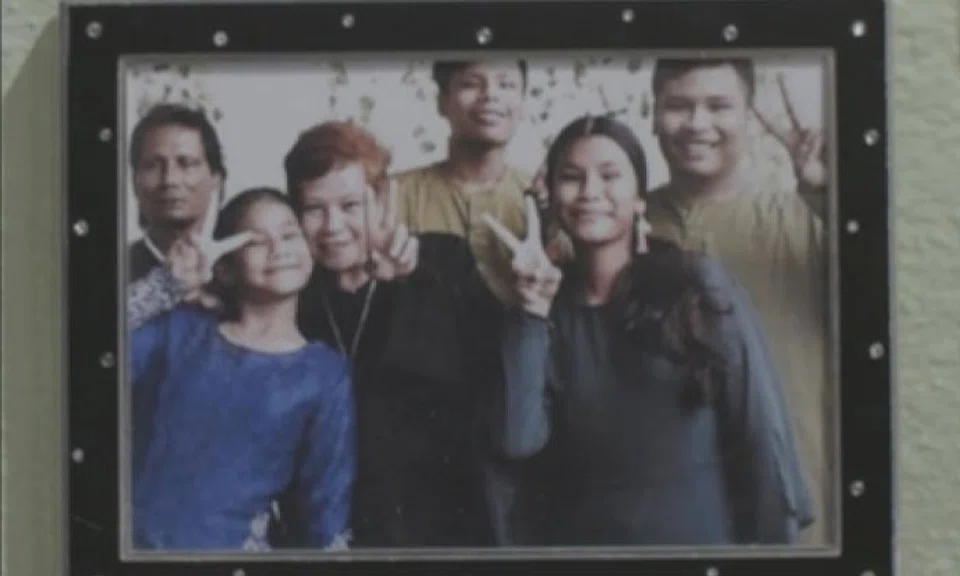A photograph of Madam Salimah with her family. PHOTO COURTESY OF SALIMAH SUKAR