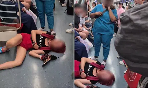 Woman collapses on NEL train, SBS staff member and commuters assist