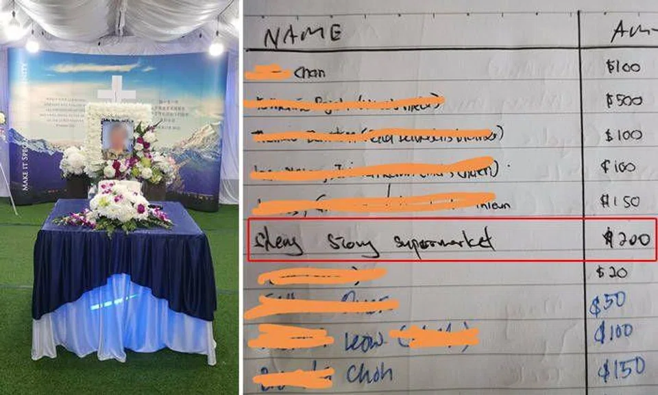 Sheng Siong employee secretly contributing $200 at funeral wake is a 'practice for over 30 years'