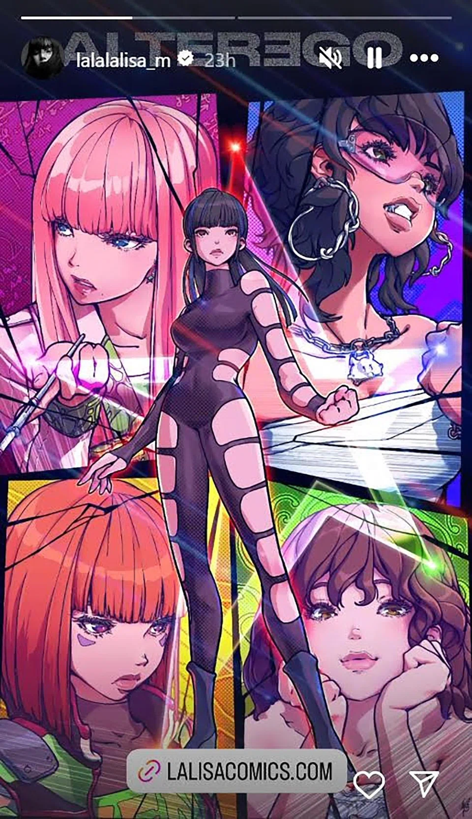 Lisa of K-pop girl group Blackpink has announced that she will release an accompanying comic alongside her upcoming album, Alter Ego.