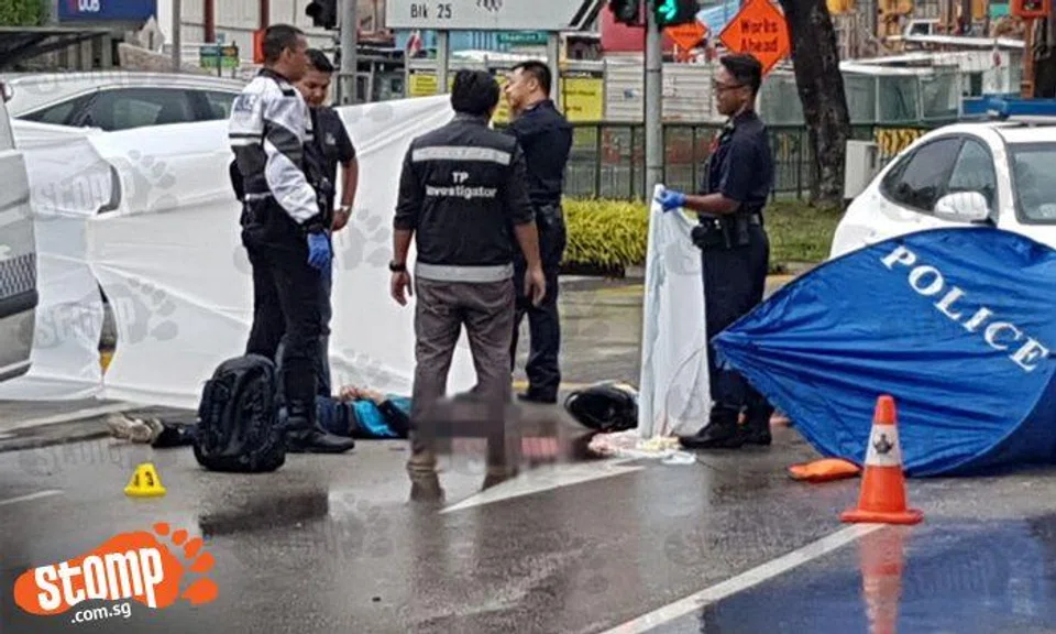 Motorcyclist, 27, dies after being run over by truck along Upper Thomson Road