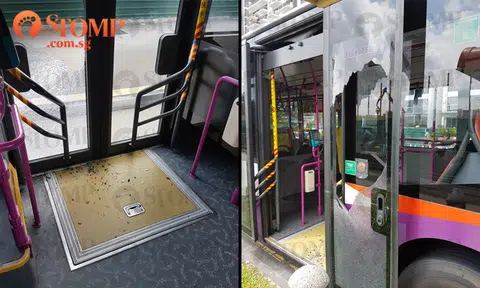 Bus 27 door shatters along Tampines Ave 10