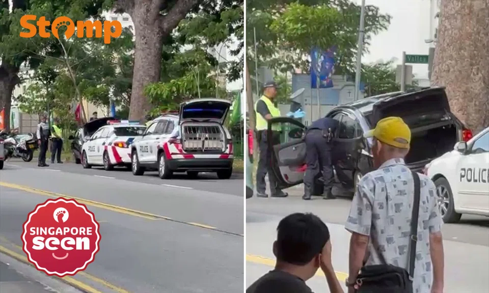 Driver arrested after car skids at Upper Serangoon Road: Suspected drugs, 76 vape pods found in vehicle