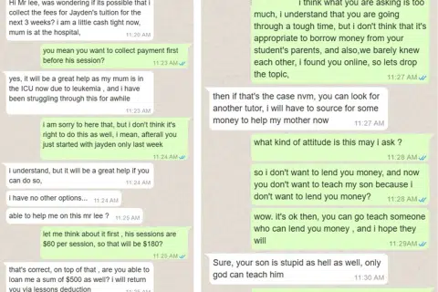 'Your son is stupid as hell': Tutor who fails to get loan from student's dad