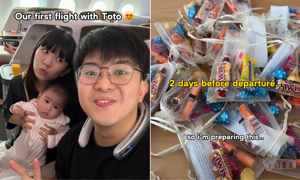 A passenger who received the gift later shared it on social media to express her appreciation for Toto's parents.