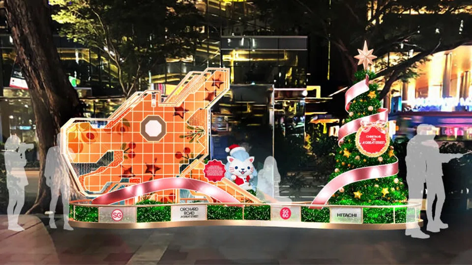 Toa Payoh Dragon Playground motif in front of Mandarin Gallery