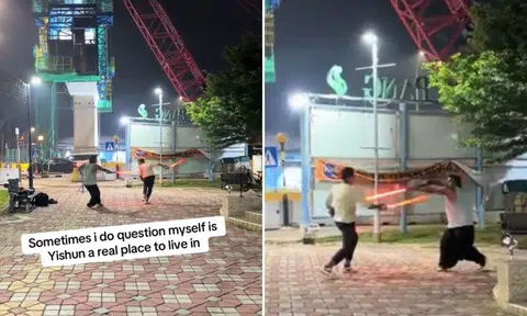 Lightsaber face-off in Yishun garners support from residents: ‘Best place to live’