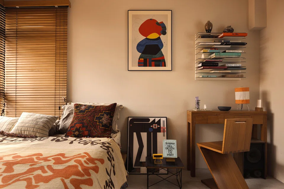 Mr Tawin's home features eclectic and mid-century influences inspired by his Indonesian and Thai heritage.