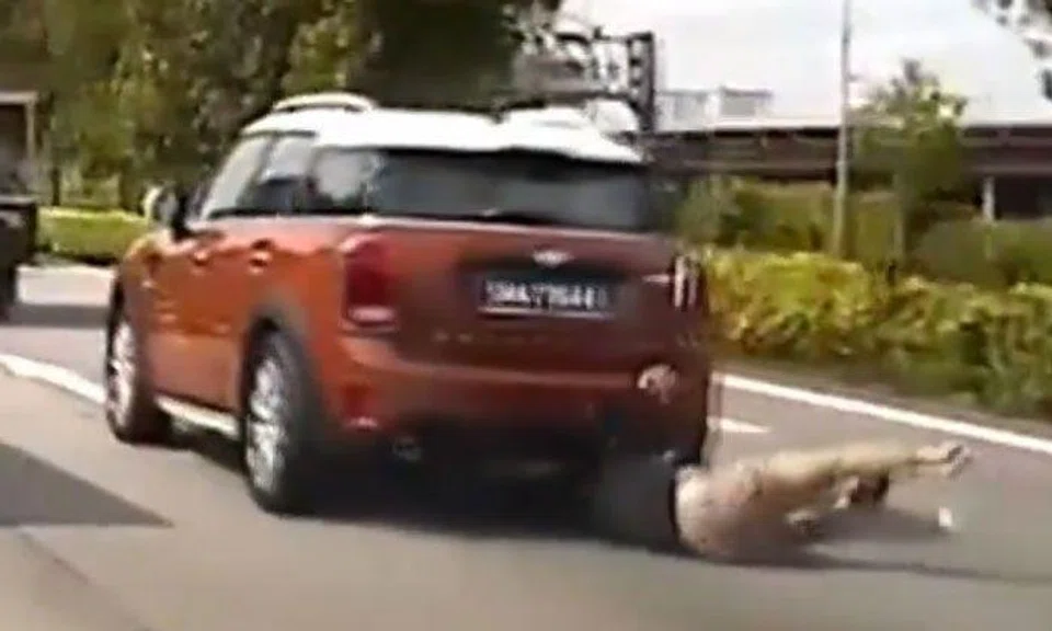 Rider suffers multiple injuries after getting knocked off bike and run over by MINI on CTE