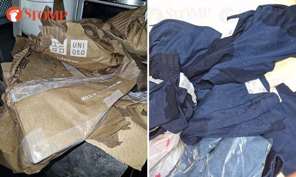 Courier leaves Stomper's Uniqlo delivery out in the rain: 'The box disintegrated'