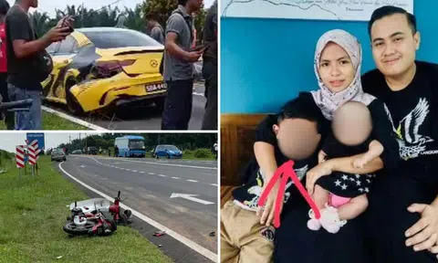S'porean Mercedes driver arrested after hitting motorcycle in M'sia, killing 4-year-old boy